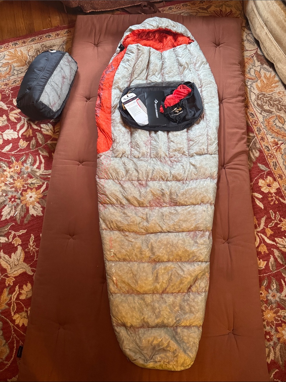 Sea to Summit Flame fmI 40-47 F women’s regular sleeping bag dry Down NEW NWT
